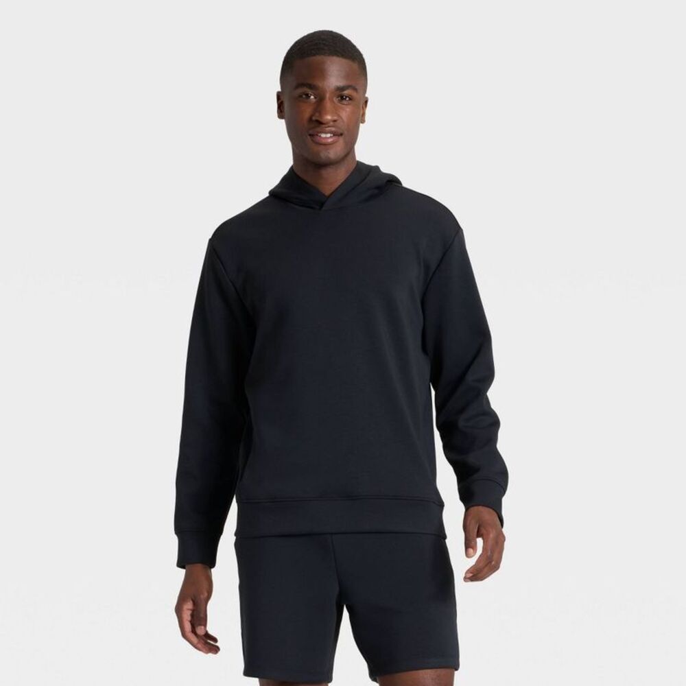 All In Motion - Men's Sleek Spacer Hoodie Sweatshirt - All In Moti Black
